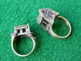 židovské prsteny /bronz/