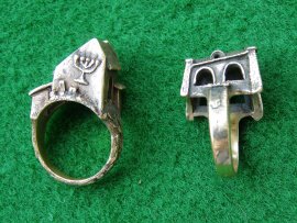 židovské prsteny /bronz/